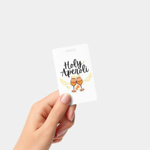 Tarjeta De Identificación Declaración de Holy Aperoli Ingenioso y de Moda Ap