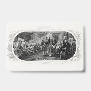 Tarjeta De Identificación Declaración de Independencia: Billete de $2, Graba