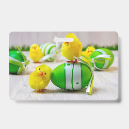 Tarjeta De Identificación Decoración de Pascua - Huevo de Pascua y pollitos