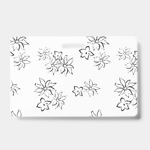 Tarjeta De Identificación Decorativo, gris marrón