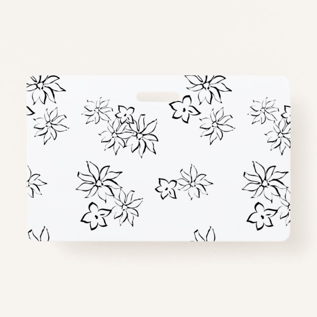 Tarjeta De Identificación Decorativo, gris marrón (Anverso)