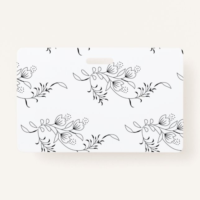 Tarjeta De Identificación Decorativo, piedra de manzana, Bianca (Anverso)