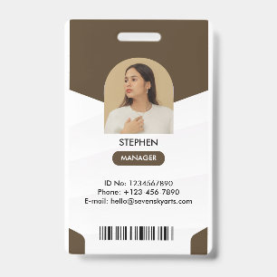 Tarjeta de identificación del administrador