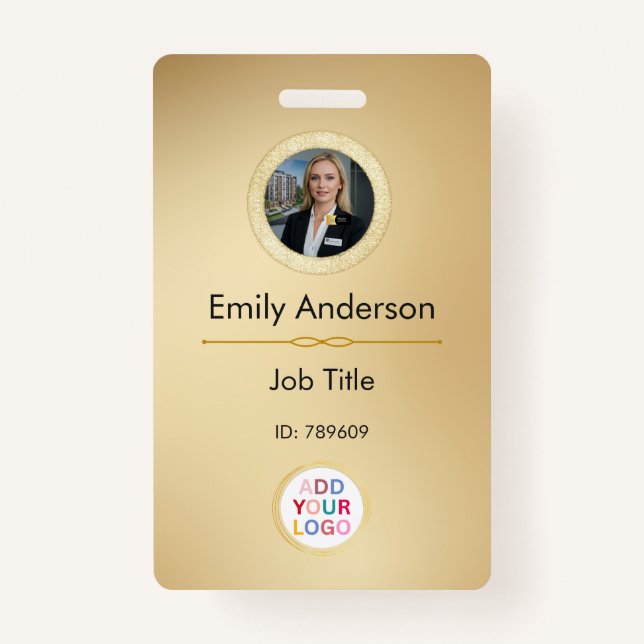 Tarjeta de identificación del logotipo de la foto  (Anverso)