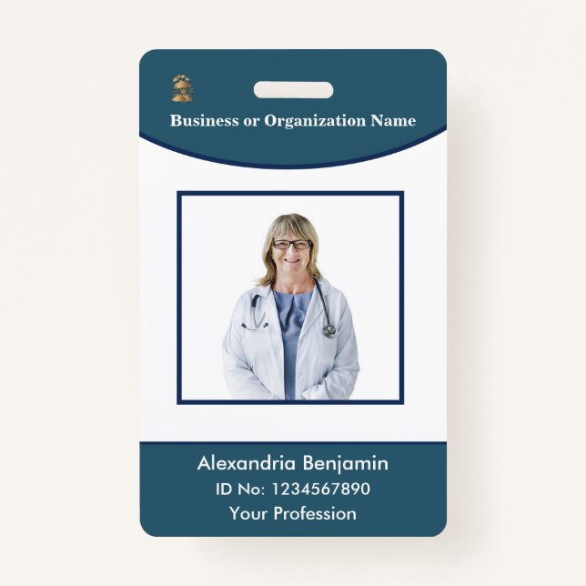 Tarjeta de identificación del logotipo del código  (Anverso)