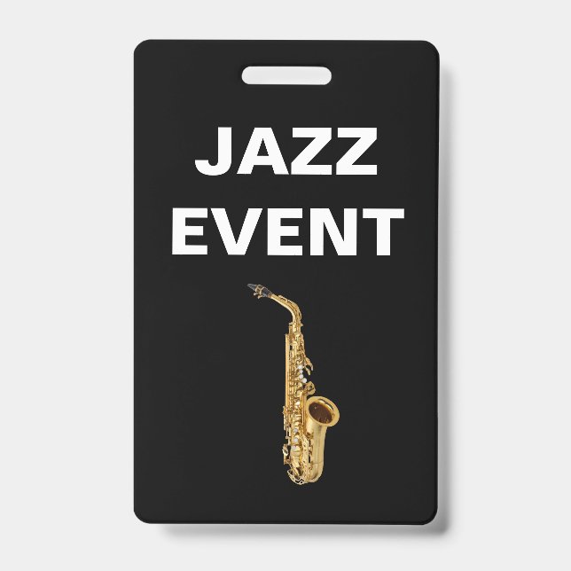 Tarjeta De Identificación Del Personal Del Concier (Parte frontal)