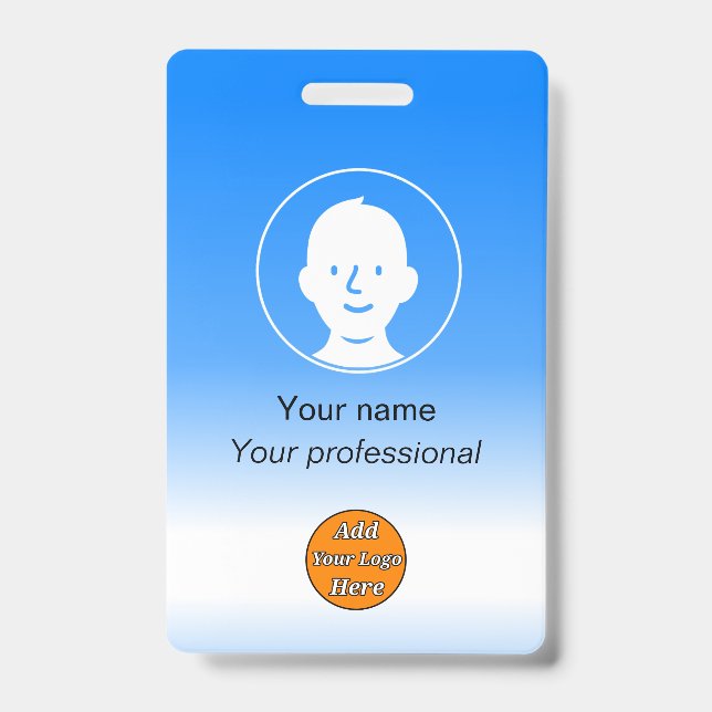 Tarjeta de identificación del Personalizado (Parte frontal)