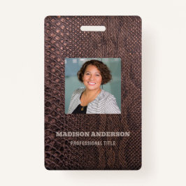 Tarjeta de identificación del Piel de serpiente de