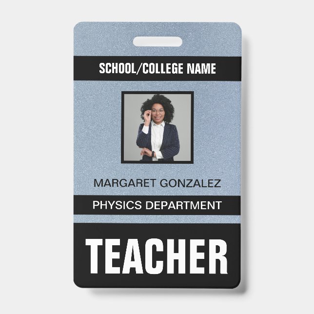 Tarjeta de identificación del profesor (Parte frontal)