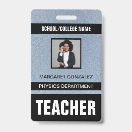 Tarjeta de identificación del profesor