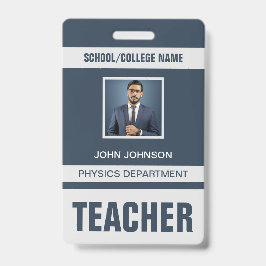 Tarjeta de identificación del profesor