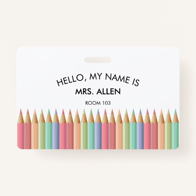 Tarjeta de identificación del profesor (Anverso)