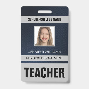 Tarjeta de identificación del profesor