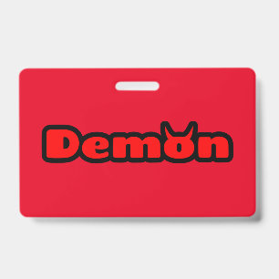 Tarjeta De Identificación Demonio