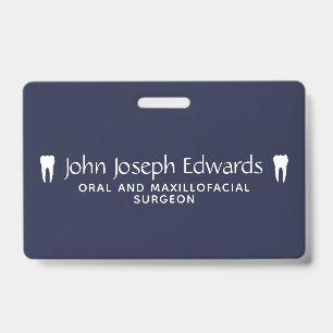 Tarjeta De Identificación Dental Staff Badge