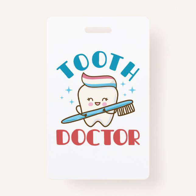 Tarjeta De Identificación Dentista pediátrica Médica dental (Anverso)