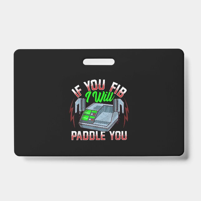 Tarjeta De Identificación Desfibrilador divertido de la Oficina de Policía d (Parte frontal)