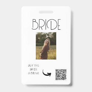TARJETA DE IDENTIFICACIÓN DESPEDIDA DE SOLTERA, VENMO QR, COMPRAR UNA BEBIDA