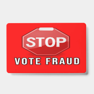Tarjeta De Identificación Detener el fraude electoral