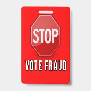 Tarjeta De Identificación Detener el fraude electoral