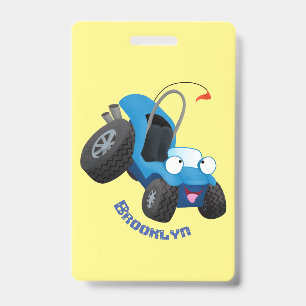 Tarjeta De Identificación Dibujo de buggy de dunas adorable vehículo todoter