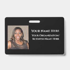 Tarjeta De Identificación Diseña Tu Propio Pin de Nombre