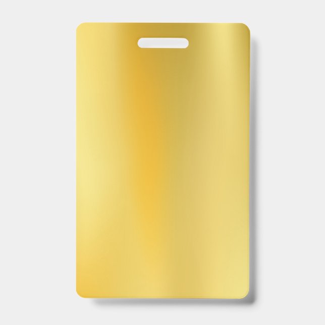 Tarjeta De Identificación diseñar su propia insignia Gold (Front)