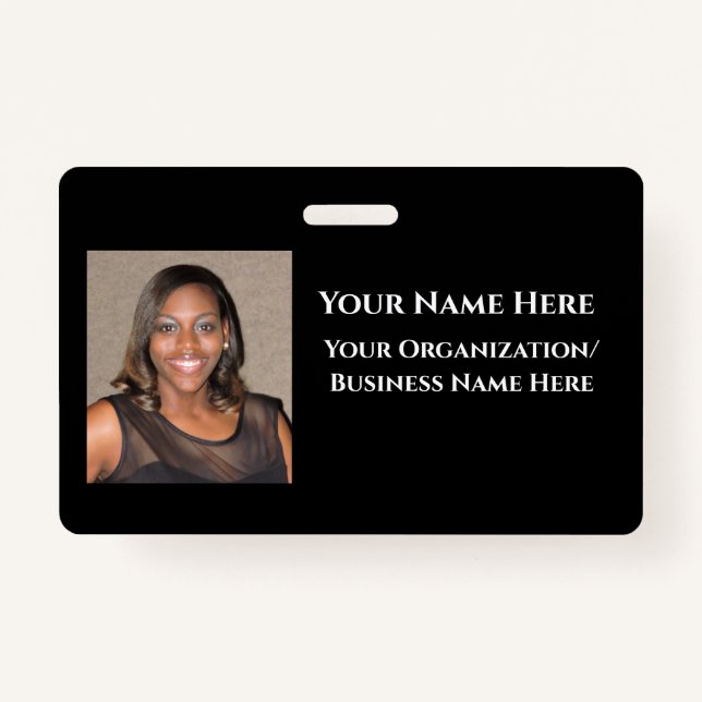 Tarjeta De Identificación Diseñar su propio distintivo de nombre (Anverso)