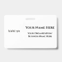 Tarjeta De Identificación Diseñar su propio distintivo de nombre