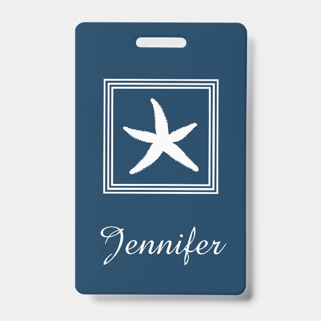 Tarjeta De Identificación Diseño acuático (Front)