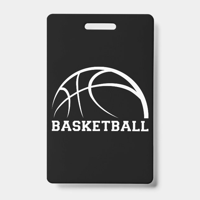 Tarjeta De Identificación Diseño de bolas de baloncesto (Front)