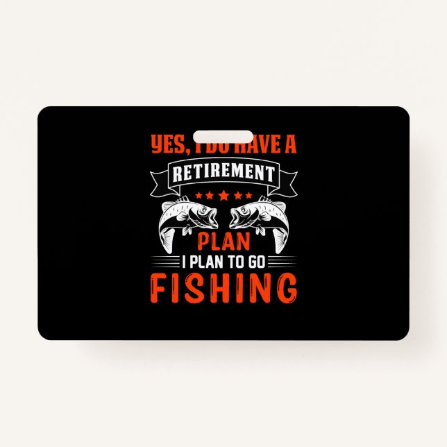 Tarjeta De Identificación diseño de camisetas de pesca (Anverso)