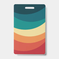 Diseño de curvas con estilo retro colorido