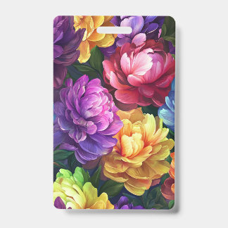 Tarjeta De Identificación Diseño de Flores