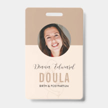 Diseño de foto de identidad de doula minimalista e