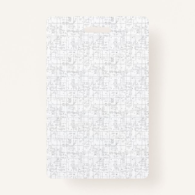 Tarjeta De Identificación Diseño de idioma Treinta y Cuatro (Anverso)