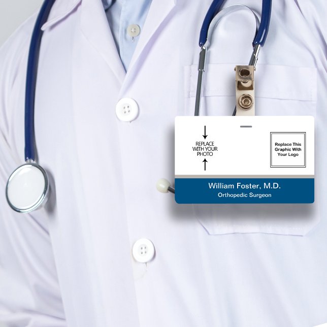 Tarjeta De Identificación Diseño de logotipo fotográfico para Médicas médico (Subido por el creador)