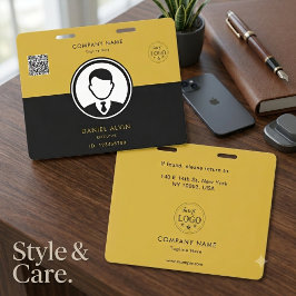 Tarjeta De Identificación Diseño de placa de identificación de personal de o