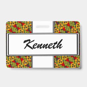 Tarjeta De Identificación Diseño de riesgo biológico por Kenneth Yoncich