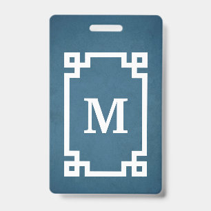Tarjeta De Identificación Diseño del monograma