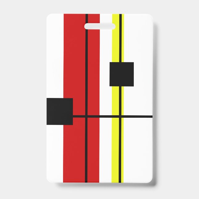 Tarjeta De Identificación Diseño geométrico (Parte frontal)