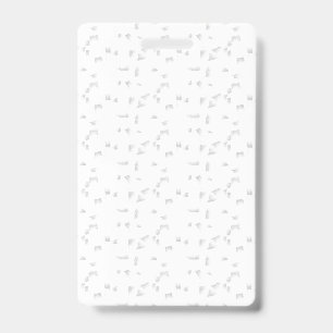 Tarjeta De Identificación diseño horizontal Dieciséis