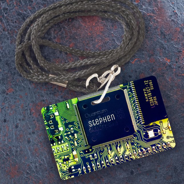 Tarjeta De Identificación Diseño moderno de placa de circuito impreso Añadir (Subido por el creador)