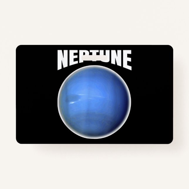 Tarjeta De Identificación Diseño Neptune - Espacio Ultraterrestre con Planet (Anverso)