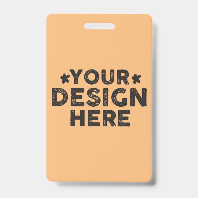 Tarjeta De Identificación Diseño personalizado en negrita para hombres, Di s (Parte frontal)