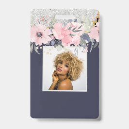 Tarjeta De Identificación Diseño Propio Estacionamiento Floral Girona Rosa