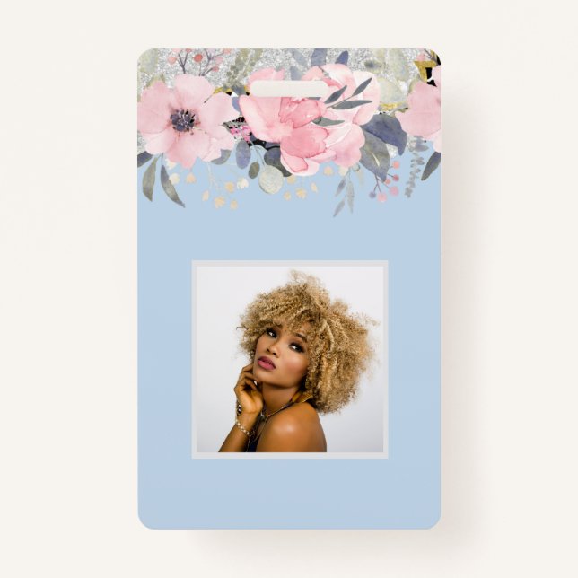 Tarjeta De Identificación Diseño Propio Estacionamiento Floral Girona Rosa (Anverso)