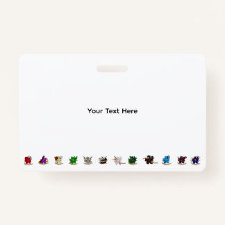 Tarjeta De Identificación Diseños de dados de Dungeons and Dragons Class