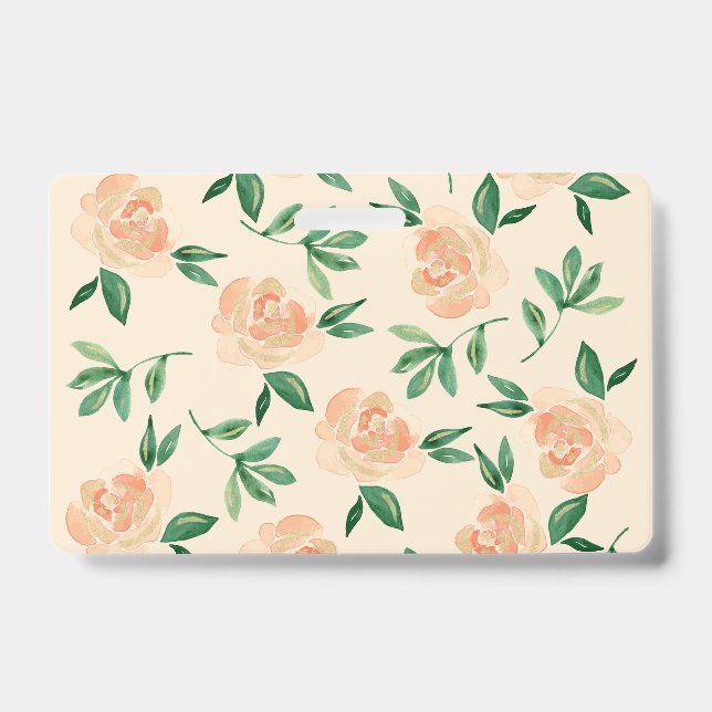 Tarjeta De Identificación Disposiciones sobre las flores bodas (Parte frontal)
