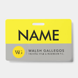 Tarjeta De Identificación Distinción de nombre personalizado